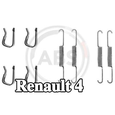 A.B.S. طقم تركيب أحذية الفرامل — Renault 4