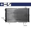 MAHLE Cıvata/vida ile motor radyatörü, klips ile, aksesuarlarla — Citroën C25 (1)