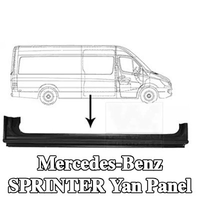 VAN WEZEL Yan panel Sağ, Sürgülü Kapı, yan montaj — Mercedes-Benz Sprinter