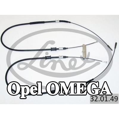 LINEX كابل، فرامل الخدمة — Opel Omega