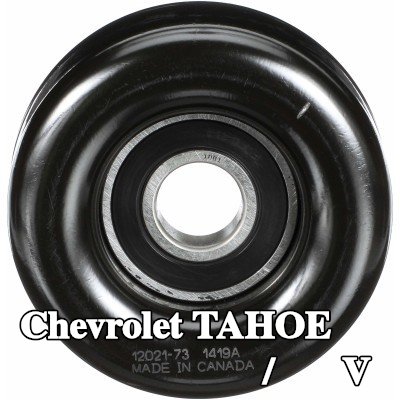 GATES بكرة الانحراف/التوجيه, حزام V-ribbed DriveAlign, Micro-V® UNIQUE FIT, Outer Diameter: 77mm — 1996 Chevrolet Tahoe