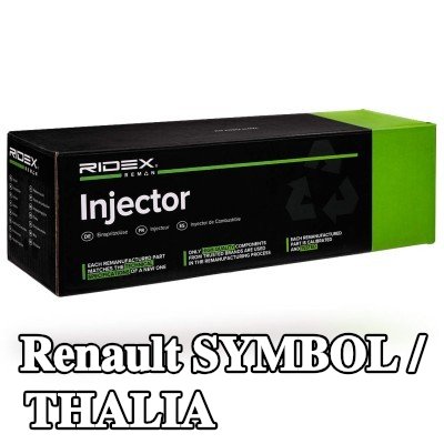 RIDEX REMAN فوهة حاقن مع حلقة مانعة للتسرب — 2002 Renault Symbol / Thalia