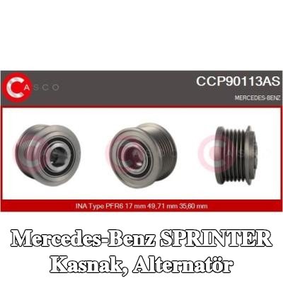 CASCO Kasnak, alternatör — Mercedes-Benz Sprinter
