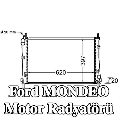 MAHLE Motor radyatörü — 2000 Ford Mondeo