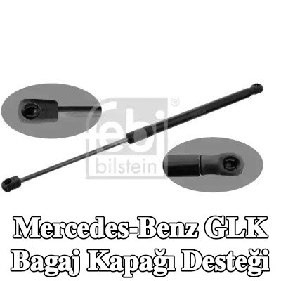 FEBI BILSTEIN Bagaj kapağı amortisörü (Her iki taraf), 507mm — Mercedes-Benz Glk