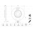 BOSCH القطر الخارجي لقرص المكابح: 280mm, مُهوى, مشحم, مع مسامير/براغي — Renault Duster (5)