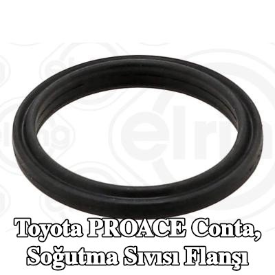 ELRING Conta, soğutma suyu flanşı Su Pompası, motor tarafı — Toyota Proace