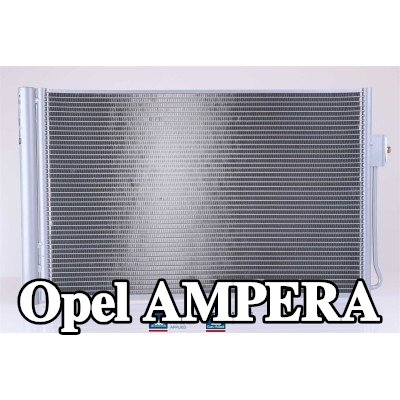 NISSENS مكثف تكييف الهواء مع مجفف, مع تعبئة بالنيتروجين — Opel Ampera