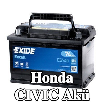 EXIDE Excell Akü — Honda Civic