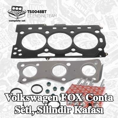 ET ENGINETEAM Conta seti, silindir kapağı vida seti ile silindir kapağı, valf gövdesi contalı, valf kapağı contası olmadan — 2011 Volkswagen Fox
