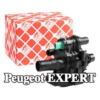 FEBI BILSTEIN غلاف الثرموستات مع الحشية/المانع للتسرب, مع مفتاح درجة الحرارة — Peugeot Expert