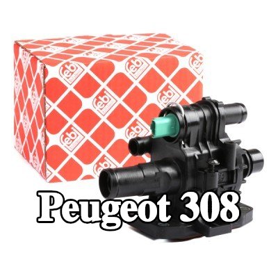 FEBI BILSTEIN غلاف الثرموستات مع الحشية/المانع للتسرب, مع مفتاح درجة الحرارة — 2012 Peugeot 308