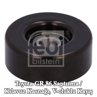 FEBI BILSTEIN Saptırma / kılavuz kasnağı, V-ribbed belt Outer Diameter: 80mm — Toyota Gr 86